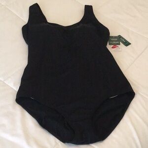 L.L. Bean - women’s size 18 long Black One Piece Swimsuit